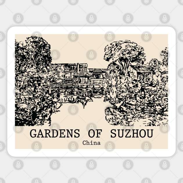 Gardens of Suzhou - China Sticker by Lakeric